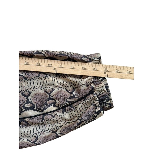 Revolve LPA Snake Print Nylon High Waist Joggers Women's Size Small Zip Pockets - Picture 11 of 14